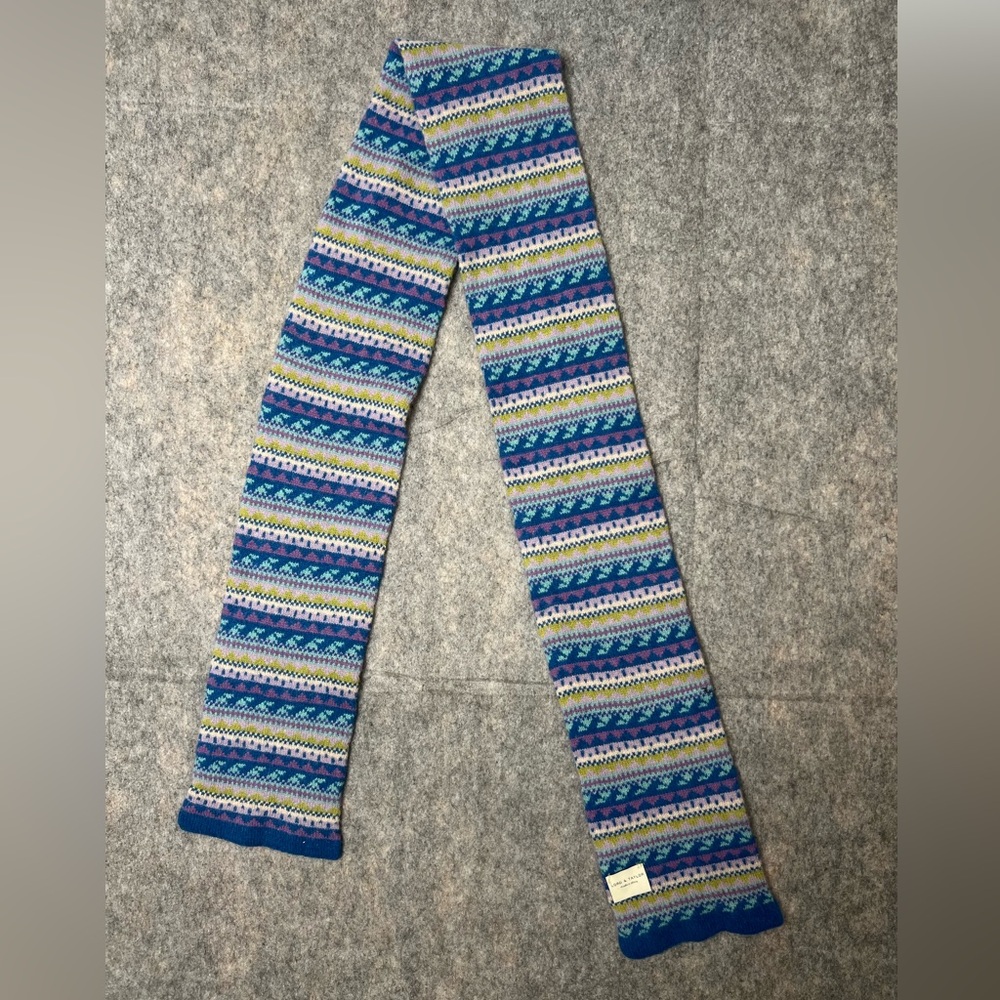 Lord & Taylor Woman One Size Wool Blend‎ Scarf multicolor
